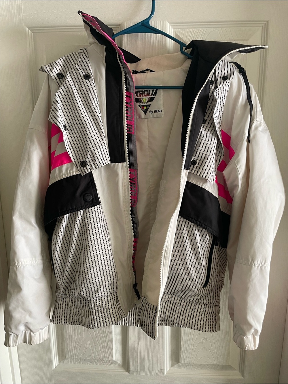 Vintage 90s Head Tyrolia White & Pink Women's Ski Jacket
